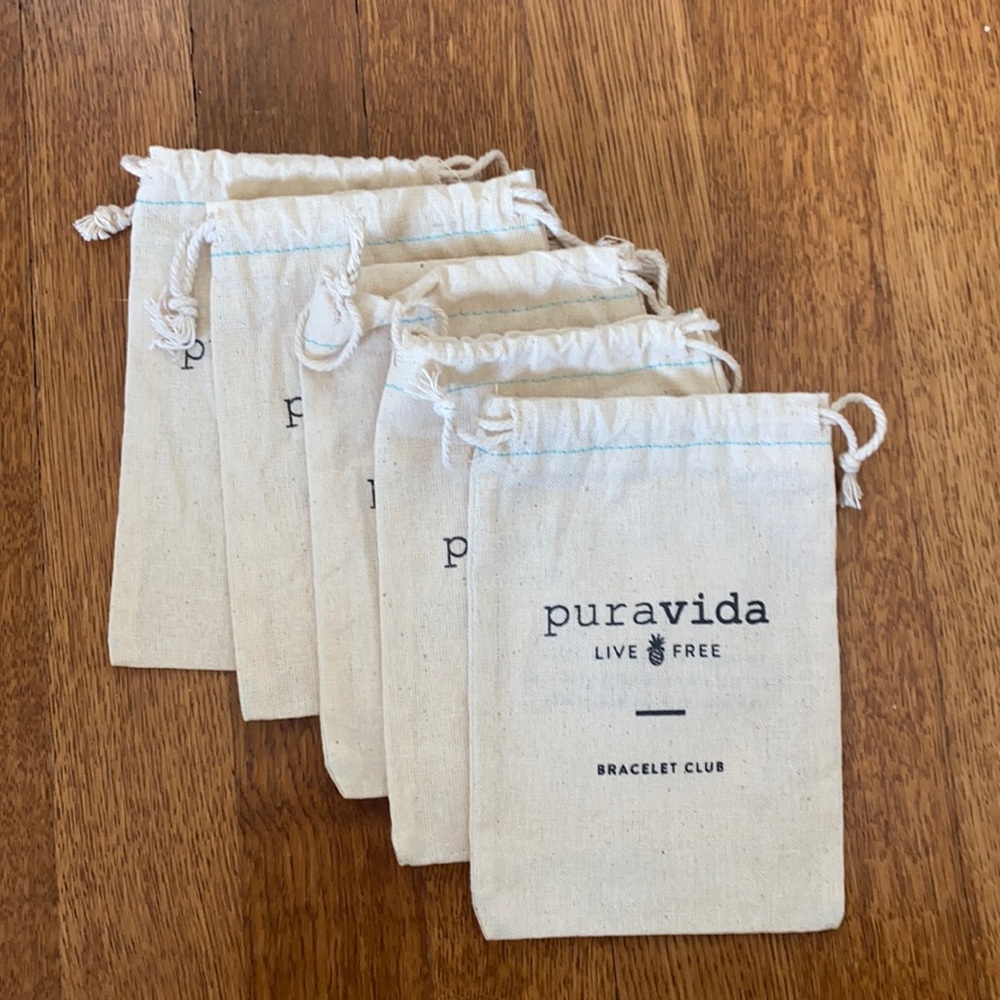 Pura vida bracelet bag x 5
